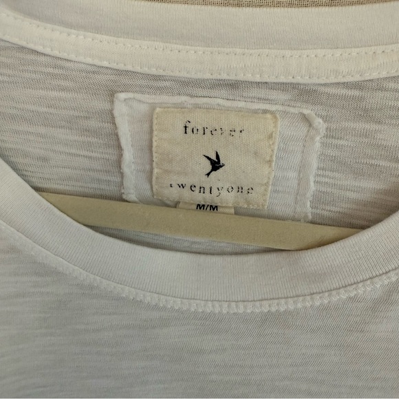 Forever 21 Classic White long sleeve tee - Picture 3 of 5